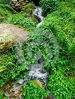 gardan green waterfall rocks