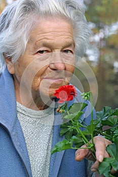 En jardín 