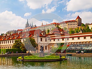 Garden of Albrecht of Wallenstein and Prague castle