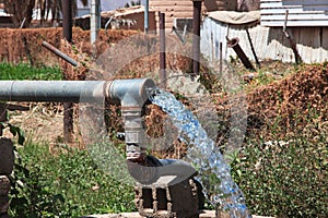 The garden in arab village close Najran, Asir region, Saudi Arabia