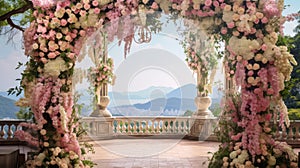 garden beautiful wedding flowers background