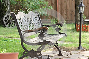 Garden bench photo