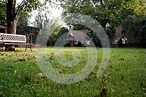 Garden bench for relaxing