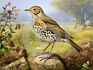 Garden Birds Song Thrush