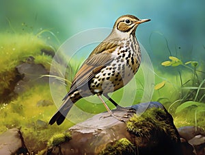 Garden Birds Song Thrush