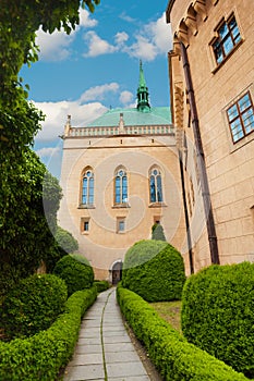 Garden of Bojnice castle