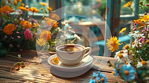 Garden Brew: The Scent of Flower and aroma Coffee 11