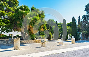 The garden on Byrsa Hill, Carthage, Tunisia