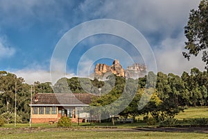 Reception office at Garden Castle in the Drakensberg