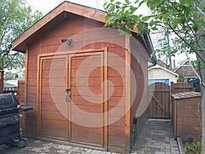 Garden Cedar Tool Shed photo