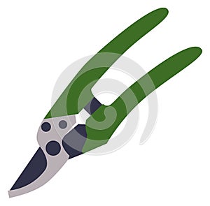 Garden clippers icon. Color plant pruning shears