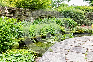 Garden design with water elements