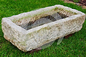 Garden elements water stone