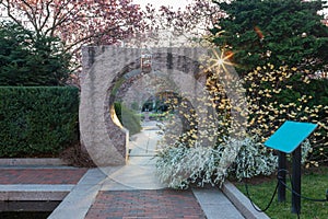 Garden Entrance Washington DC Spring