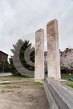 The garden at Etchmiadzin Cathedral