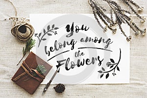 Garden Flower Belong Alway Concept