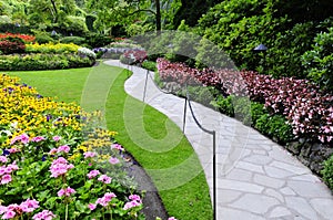 Garden footpath photo