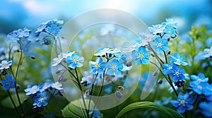 garden forget me not flowers