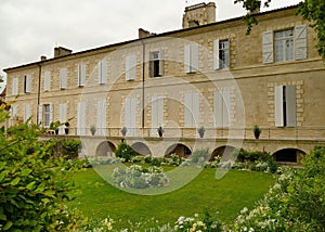 The garden and the former bishopric of the city of Lectoure photo