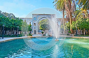 The garden with fountain, Shiraz, Iran