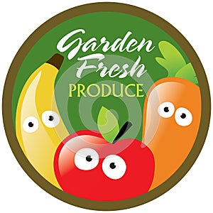 Garden Fresh Produce label/sticker