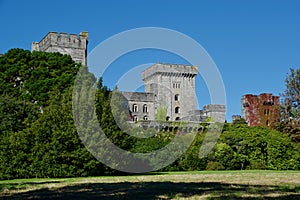 Garden at the front of the castle