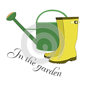 In the garden gardening symbol