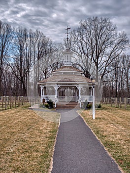 Garden Gazebo in the Middle of a Vineyard