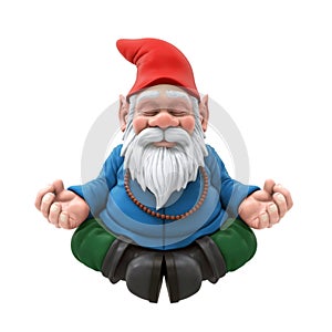 Garden Gnome Meditating photo