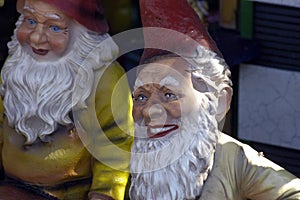 Garden gnomes as garden decorations