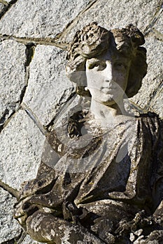 Garden goddess sculpture