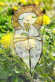 Garden Goddess Whimsical Nature Illustration