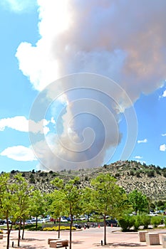 Garden of the Gods during the Colorado Forest fire