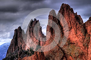 Garden Of The Gods Mountains in HDR