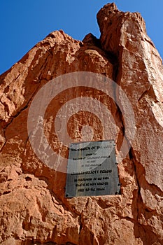 Garden of the Gods Sign