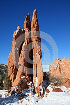 Garden of the Gods with Snow