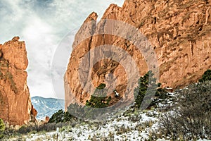 Garden of the Gods Winter Snow