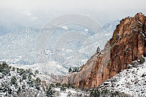 Garden of the Gods Winter Snow