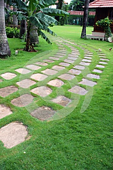 Garden green path