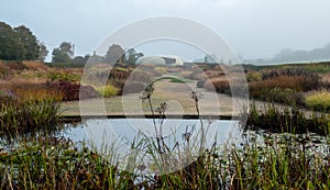 Garden at Hauser & Wirth Gallery named the Oudolf Field, at Durslade Farm, Somerset UK. Designed by landscape artist Piet Oudolf