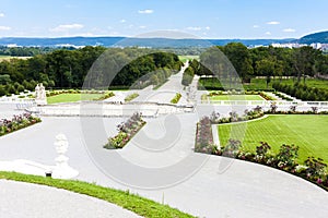 garden of Hof Palace, Lower Austria, Austria