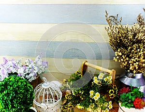 Garden and home decor with accessories for home living and wedding event