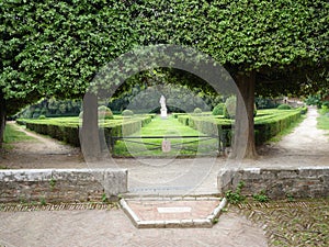 Garden of Horti Leonini. San Quirico, Tuscany photo