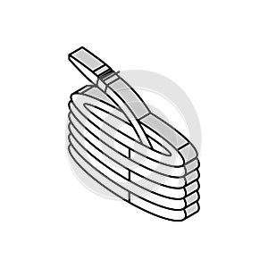 garden hose isometric icon vector illustration