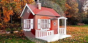 Garden house for children autumn