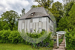 The garden house with garden of Johann Wolfgang von Goethe in Weimar, Thuringia, Germany. Unesco World Heritage Site