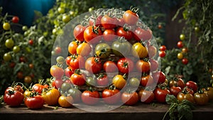 Záhrada z predstavivosť dedičstvo paradajka veža 