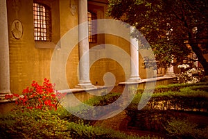 Garden inside of church Santa Maria delle Grazie