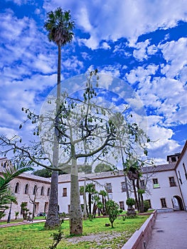 garden inside duome of monreale