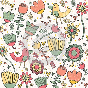 Garden inspired wallpaper design